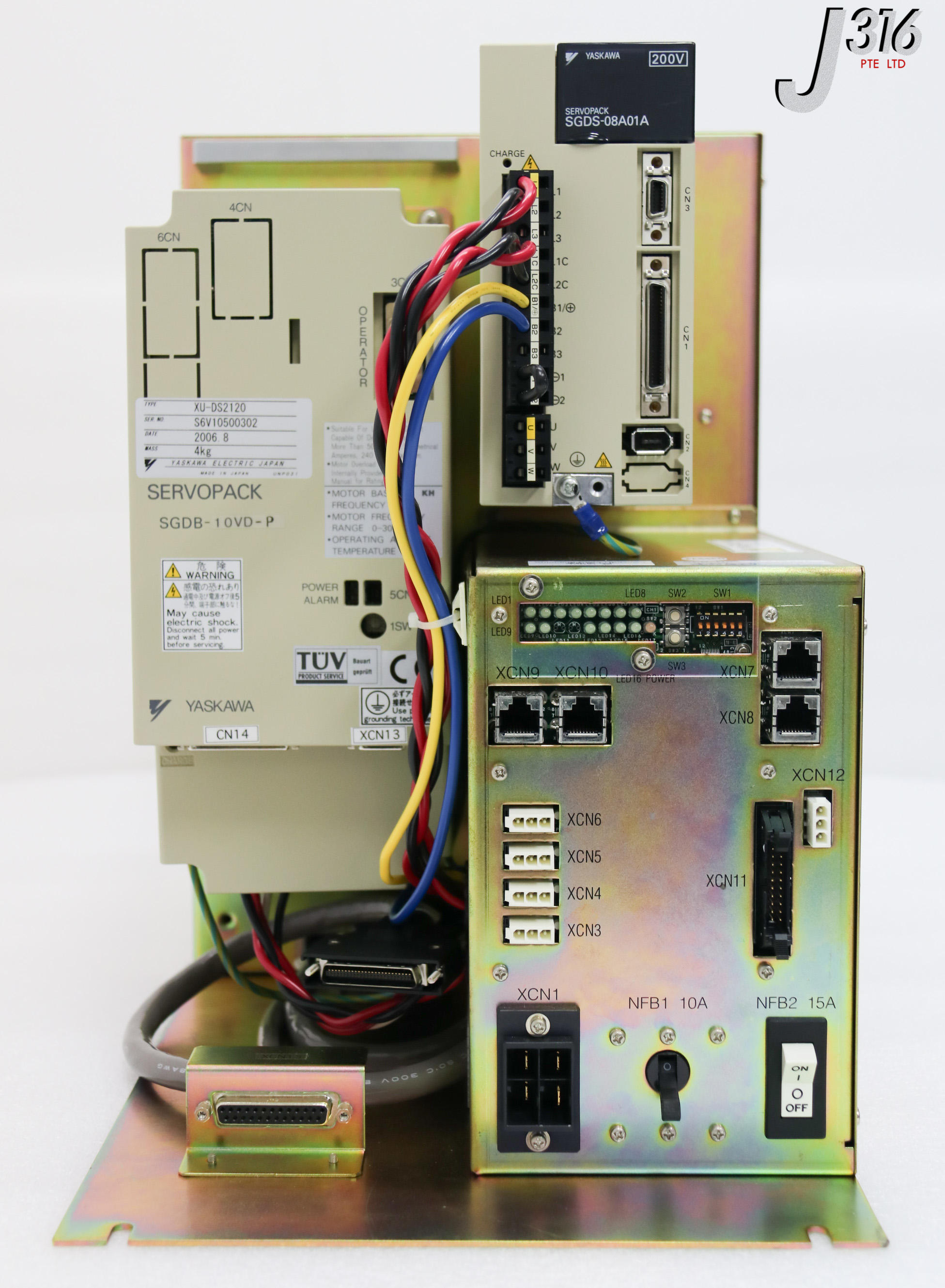 L 27988 YASKAWA SERVO AMPLIFIER, SGDB-10VD-P, SGDS-08A01A D3550-3 | eBay